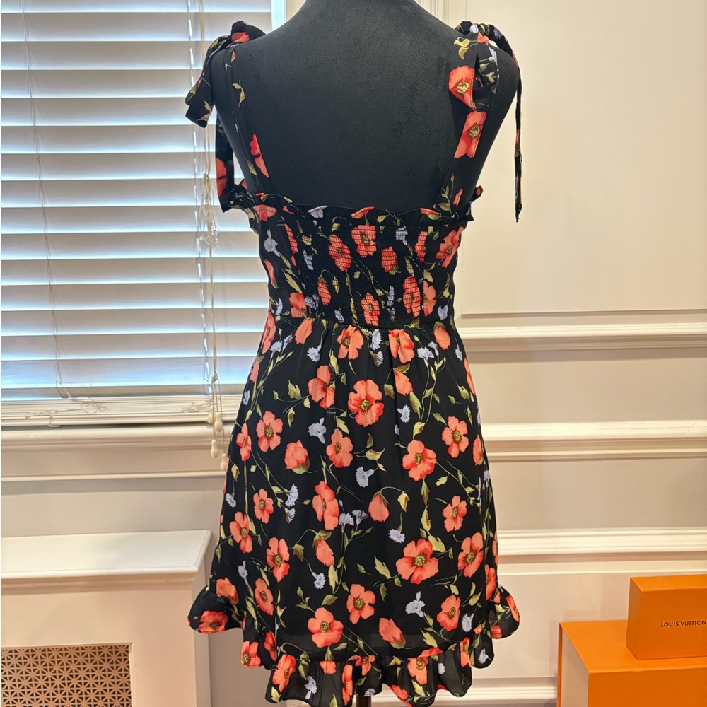 Forever21 Ruffled Floral Spring Mini Dress - Picture 4 of 10
